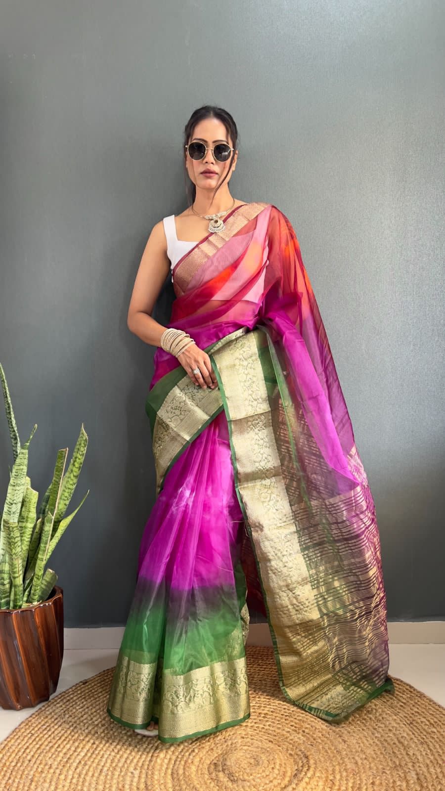 KORA ORGANZA SAREE