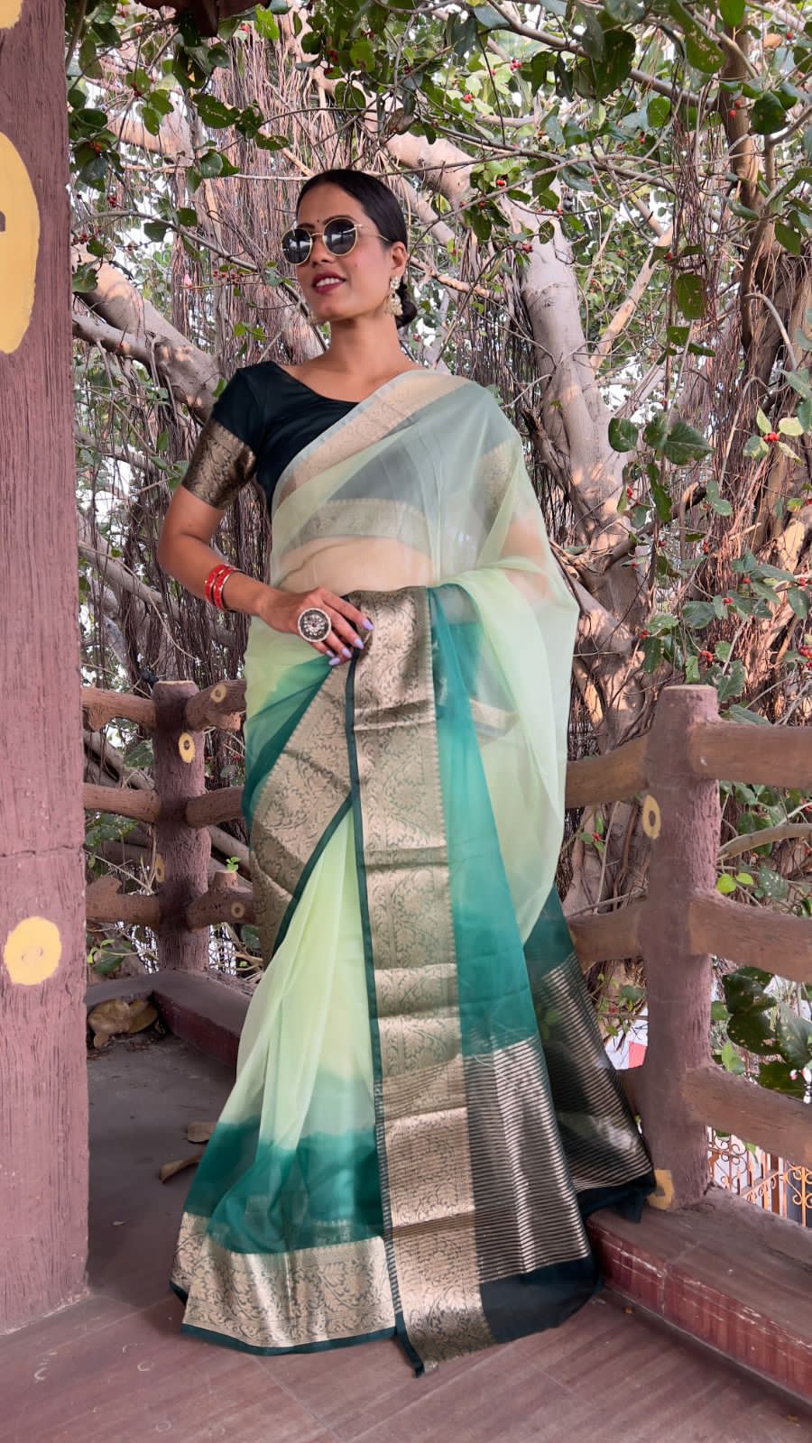 KORA ORGANZA SAREE
