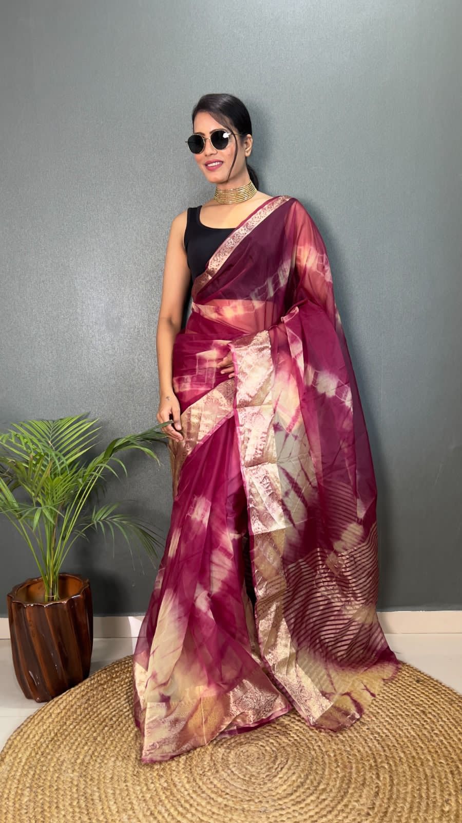KORA ORGANZA SAREE