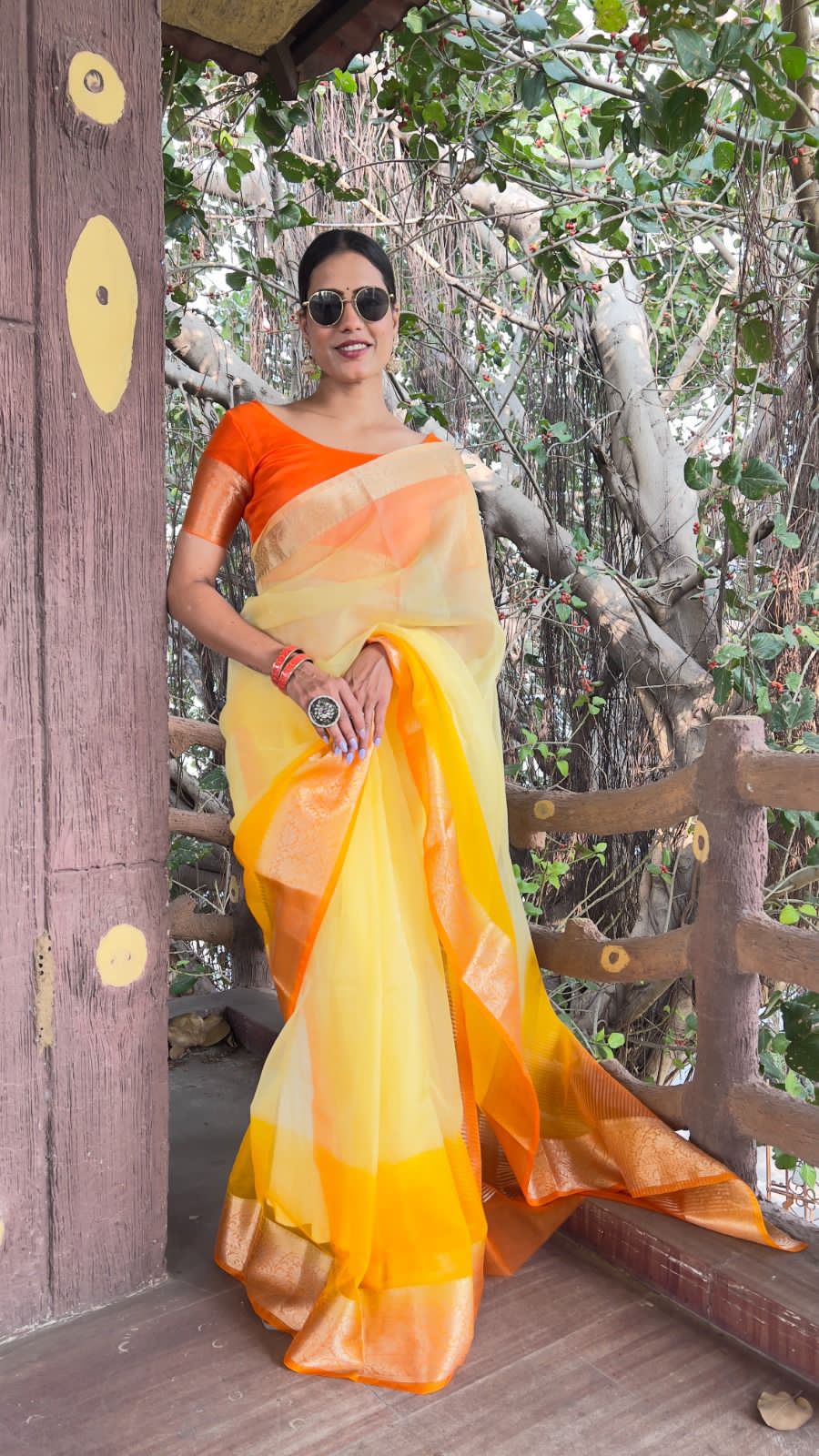 KORA ORGANZA SAREE