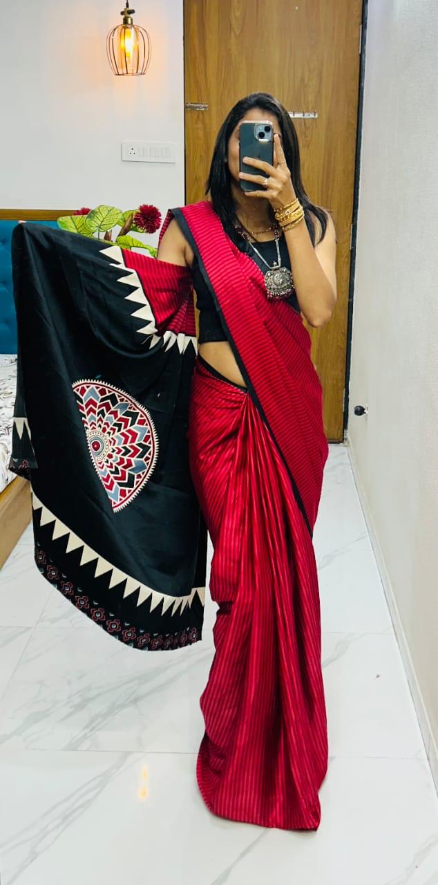 Lagdi Pure Gajji Soft Silk Saree