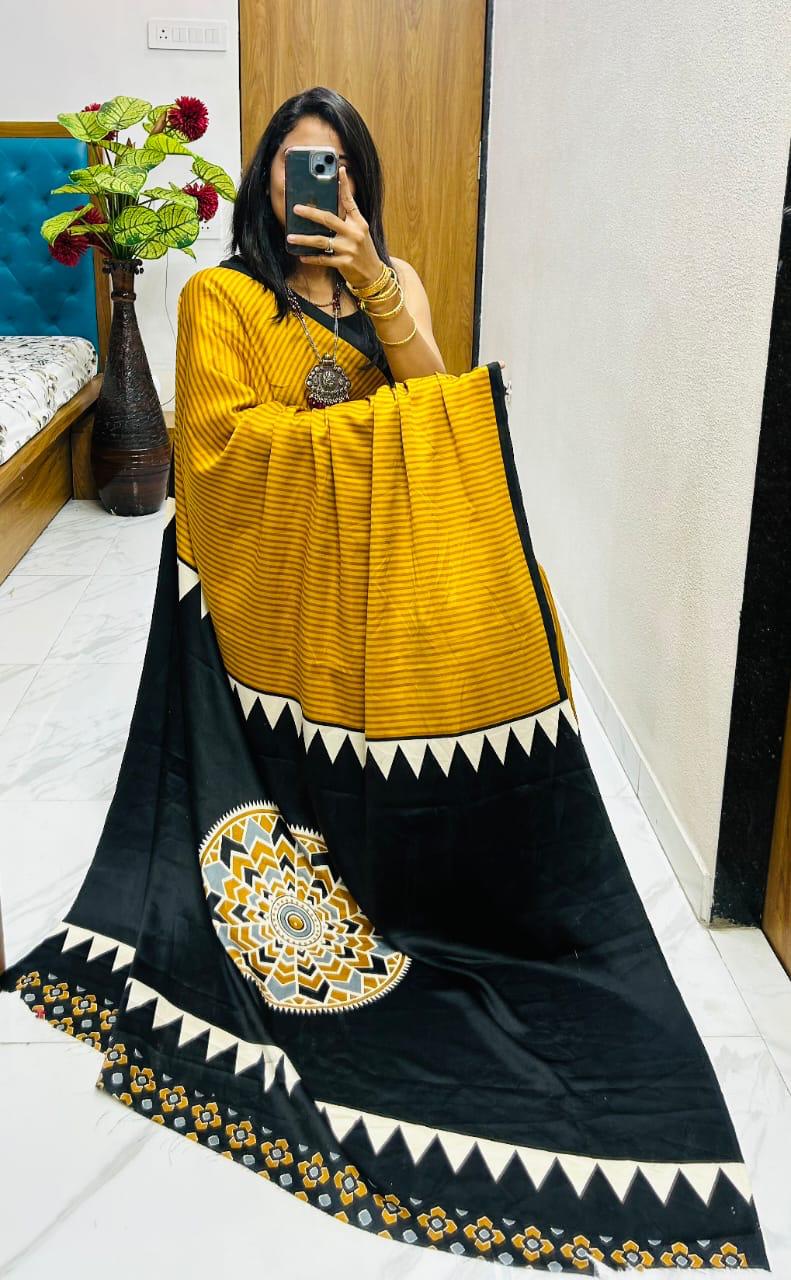 Lagdi Pure Gajji Soft Silk Saree