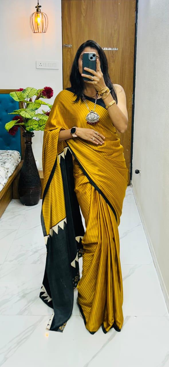 Lagdi Pure Gajji Soft Silk Saree