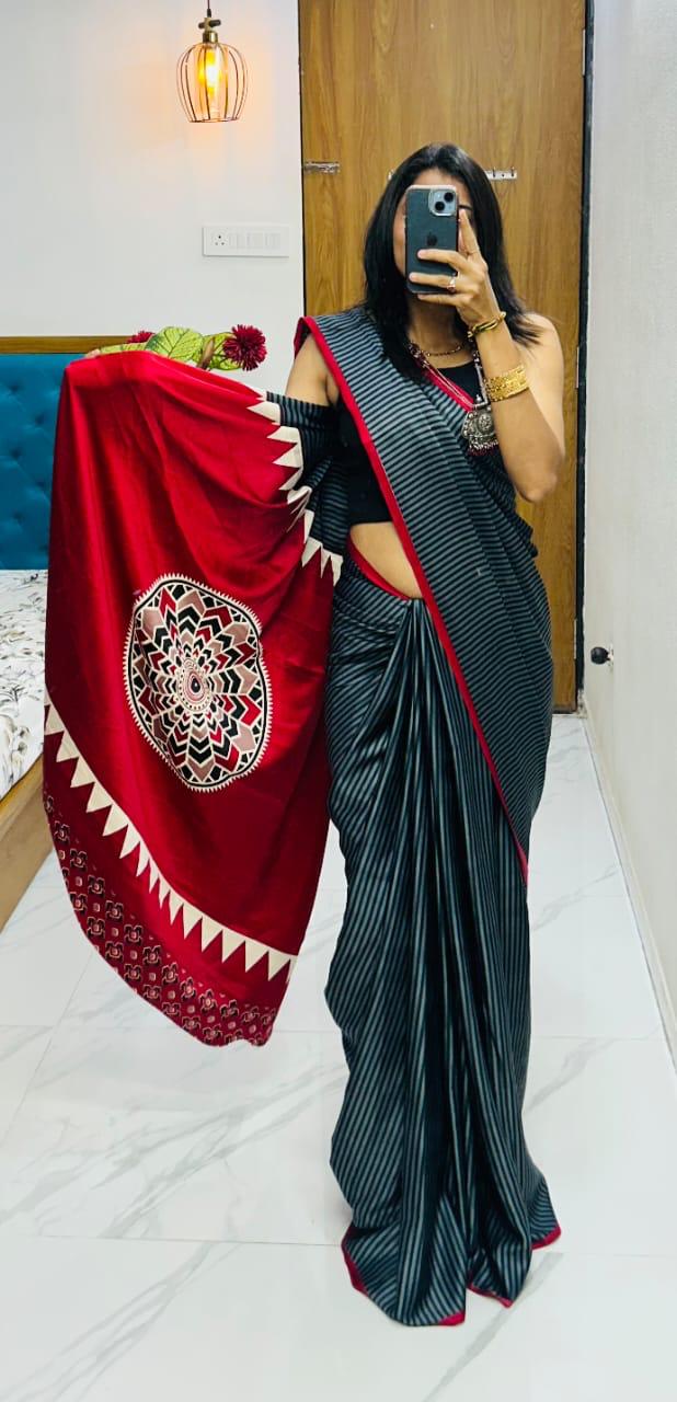 Lagdi Pure Gajji Soft Silk Saree