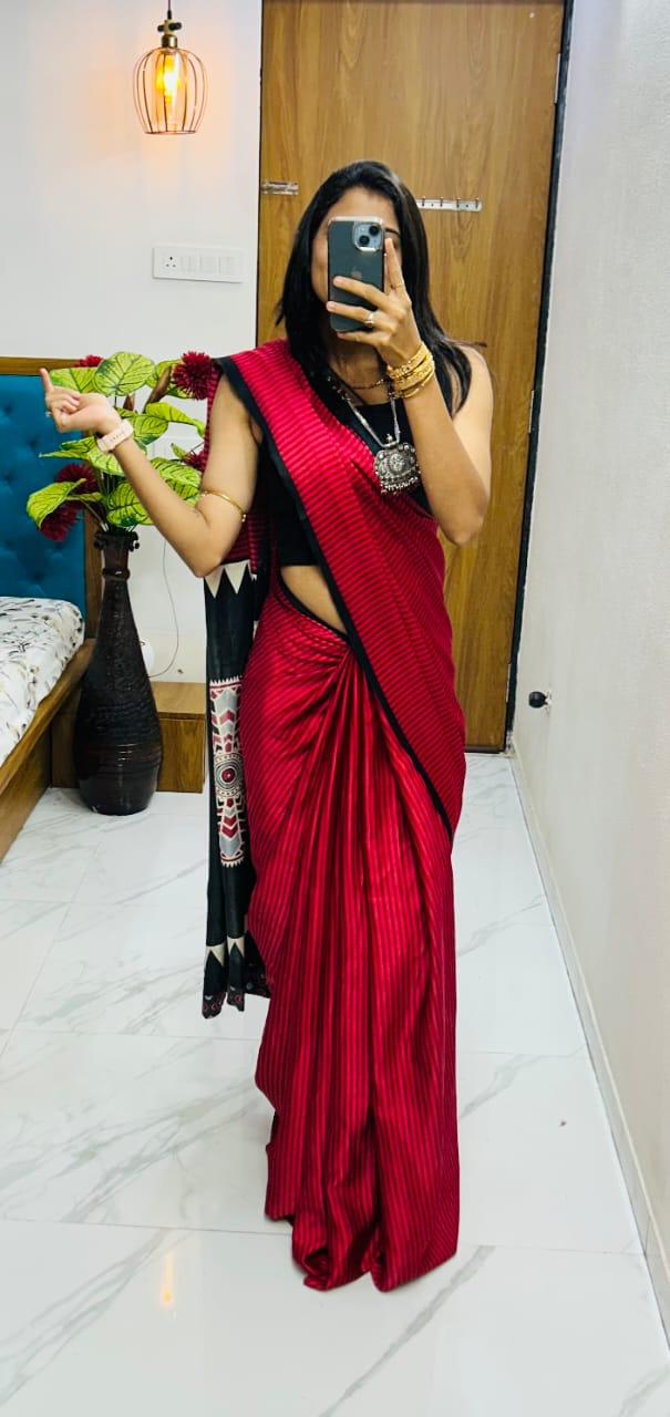 Lagdi Pure Gajji Soft Silk Saree
