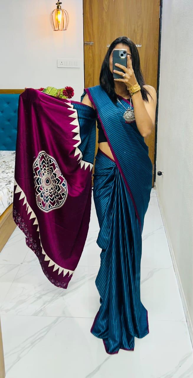 Lagdi Pure Gajji Soft Silk Saree