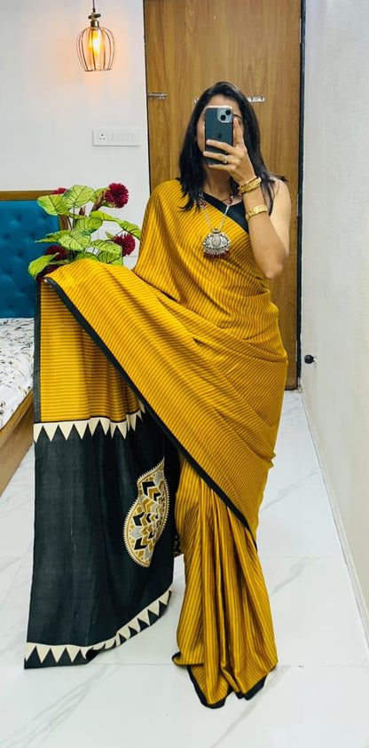 Lagdi Pure Gajji Soft Silk Saree