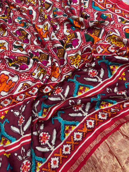 Lagdi Patta Saree