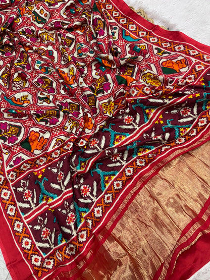 Lagdi Patta Saree