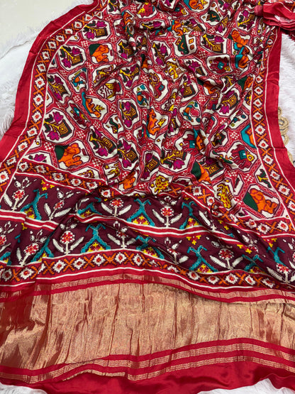 Lagdi Patta Saree