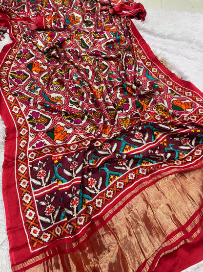 Lagdi Patta Saree