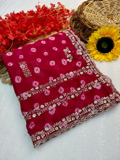 Bandhej Saree