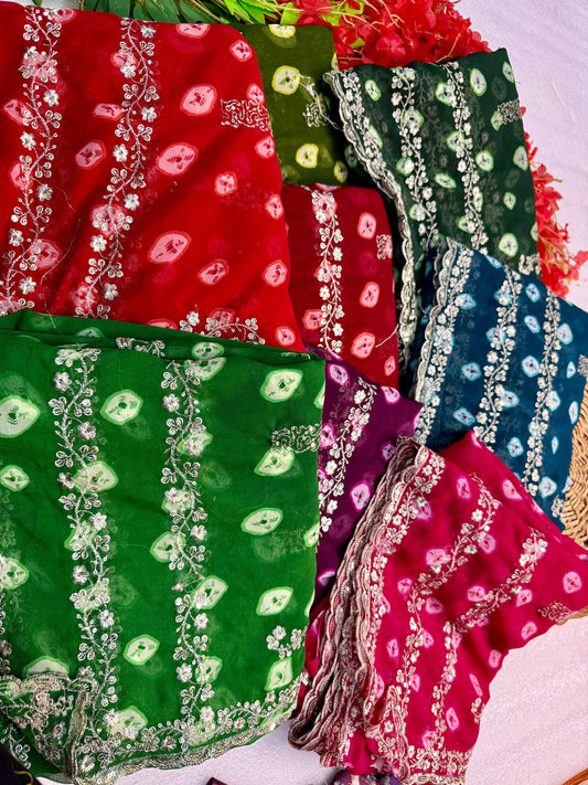 Bandhej Saree
