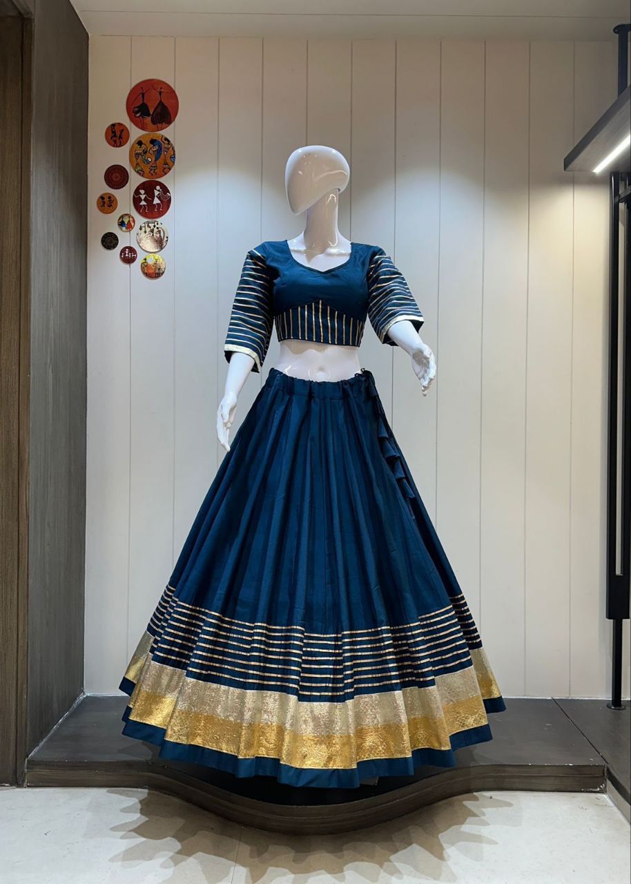 Rayon Cotton Chaniya and Blouse
