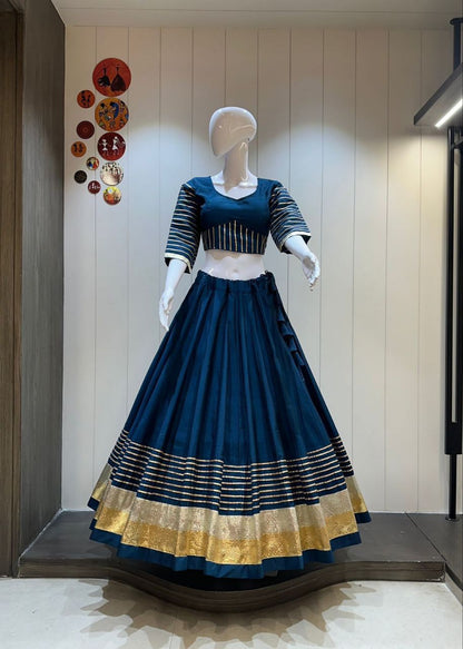 Rayon Cotton Chaniya and Blouse