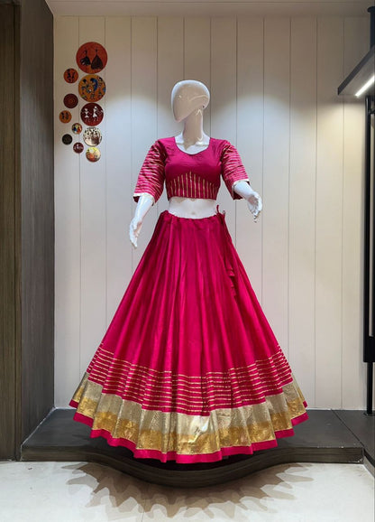 Rayon Cotton Chaniya and Blouse