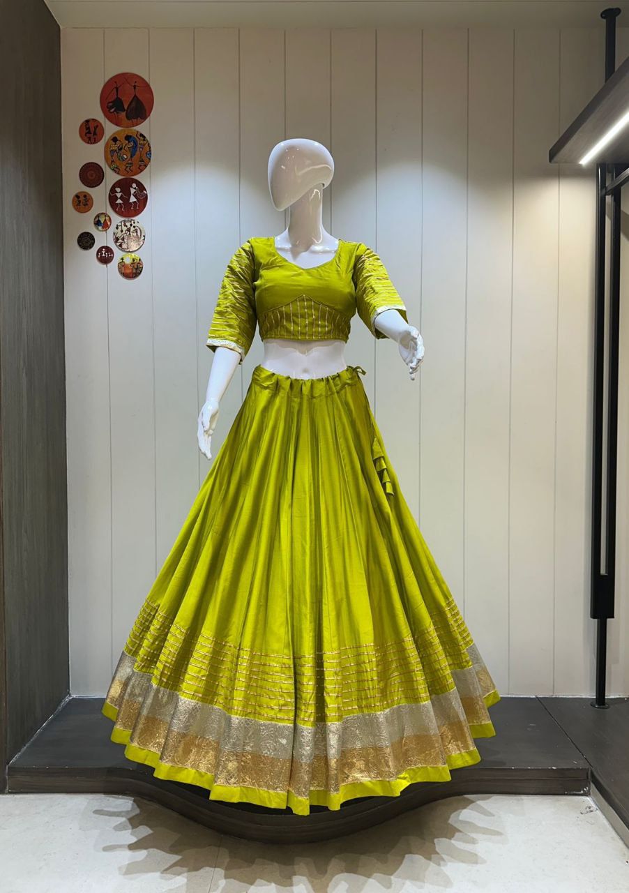 Rayon Cotton Chaniya and Blouse