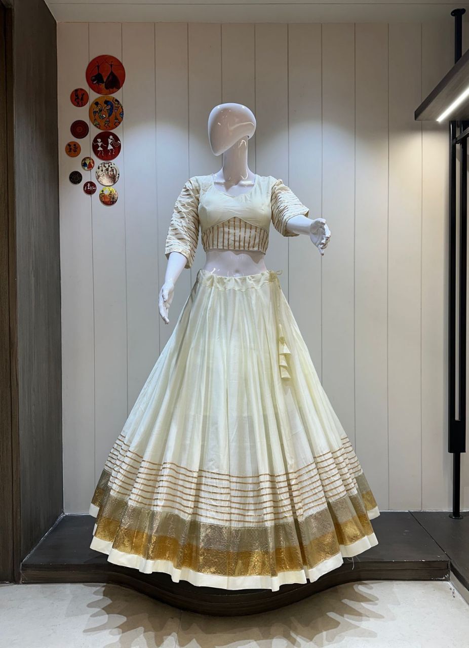 Rayon Cotton Chaniya and Blouse