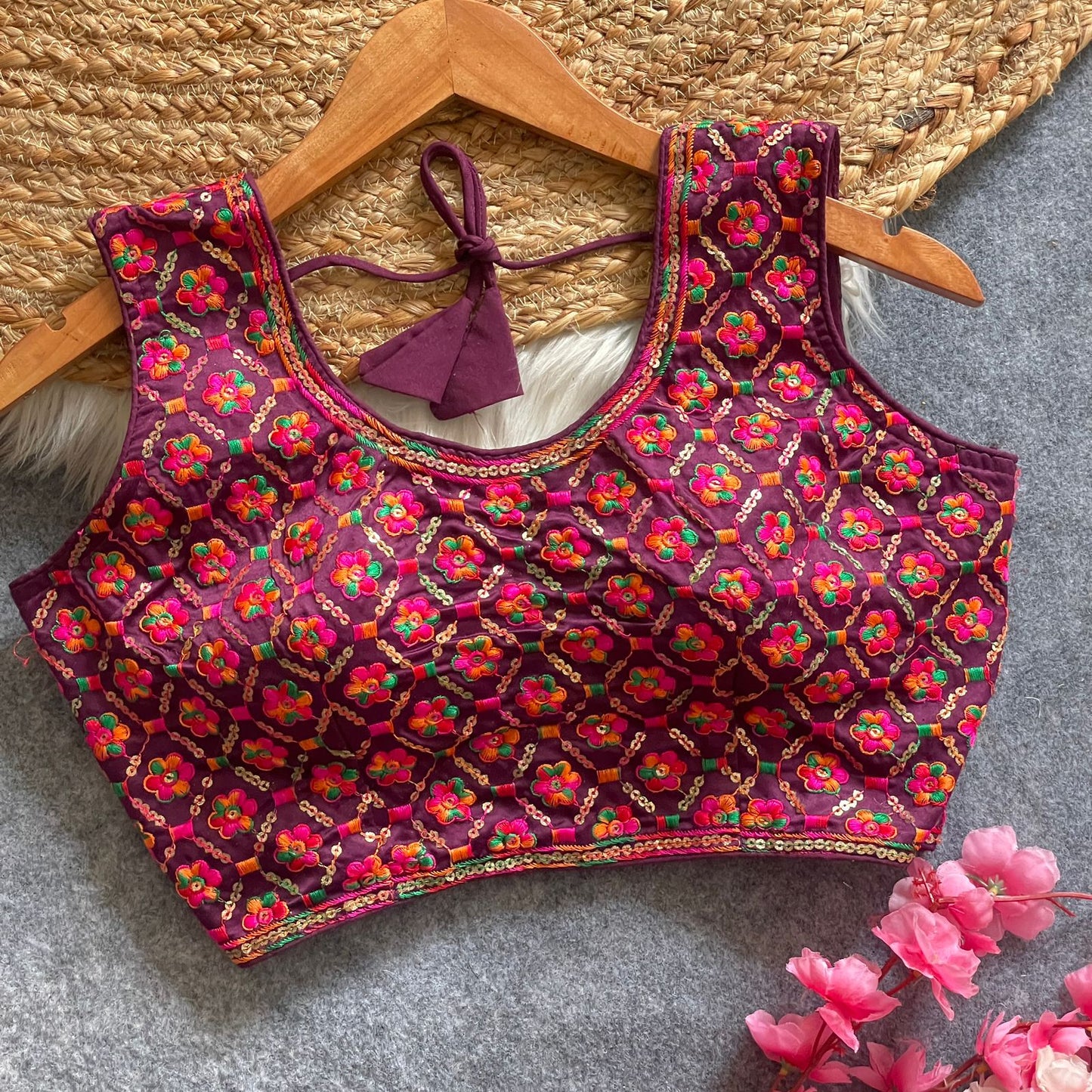 Heavy Raw Silk Blouse