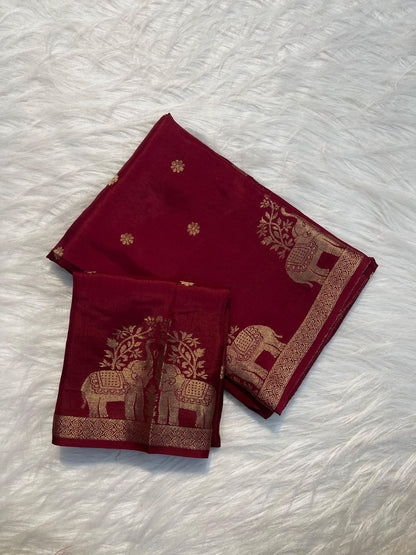 Pure Muslin Silk Saree