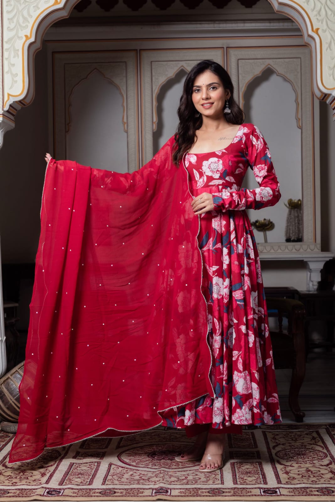 Floral Printed Gown