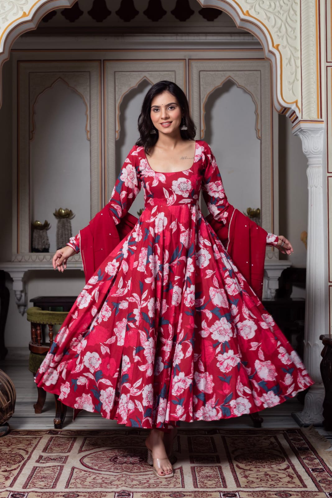Floral Printed Gown