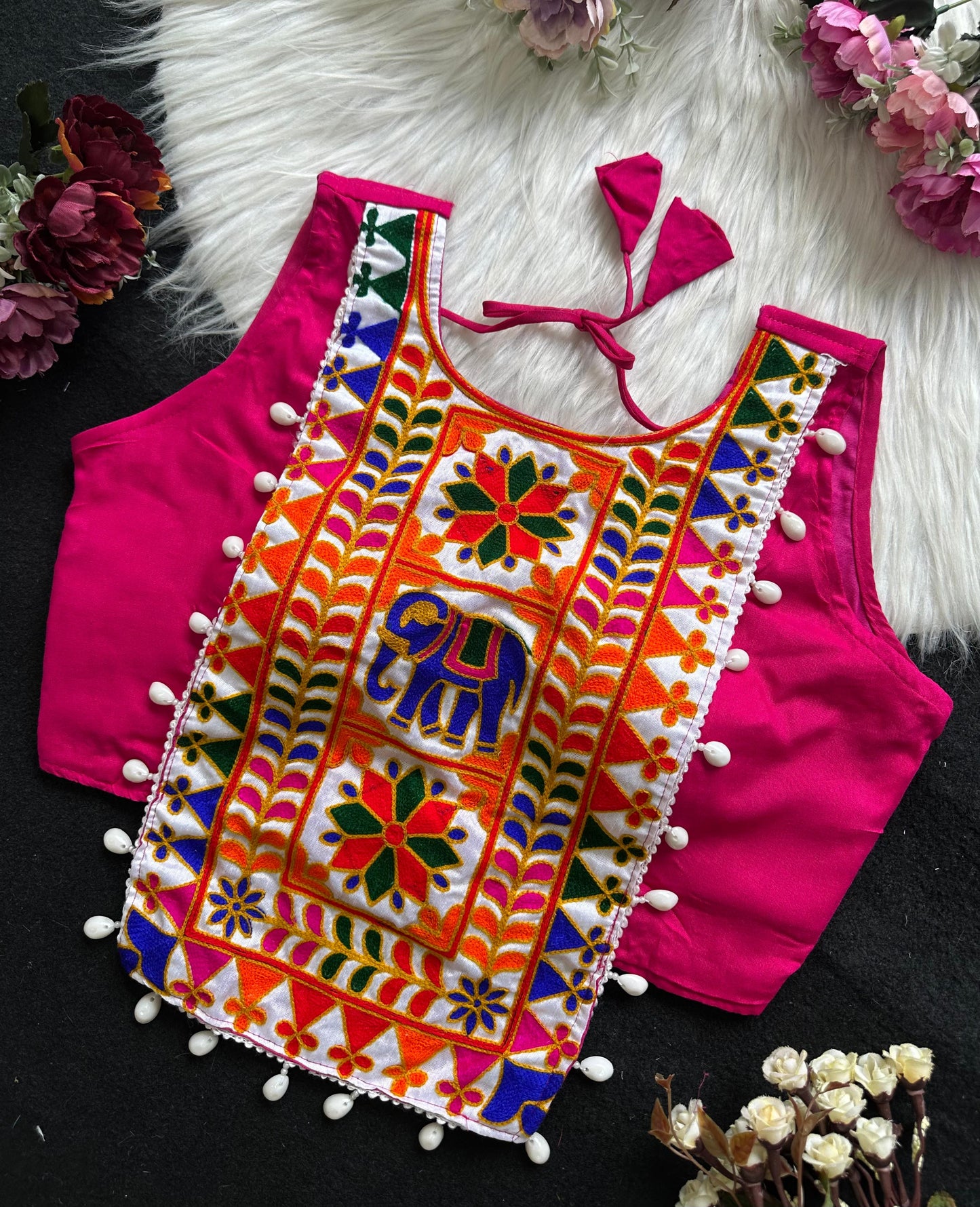 NAVRATRI HALTER NECK DESIGNER BLOUSE