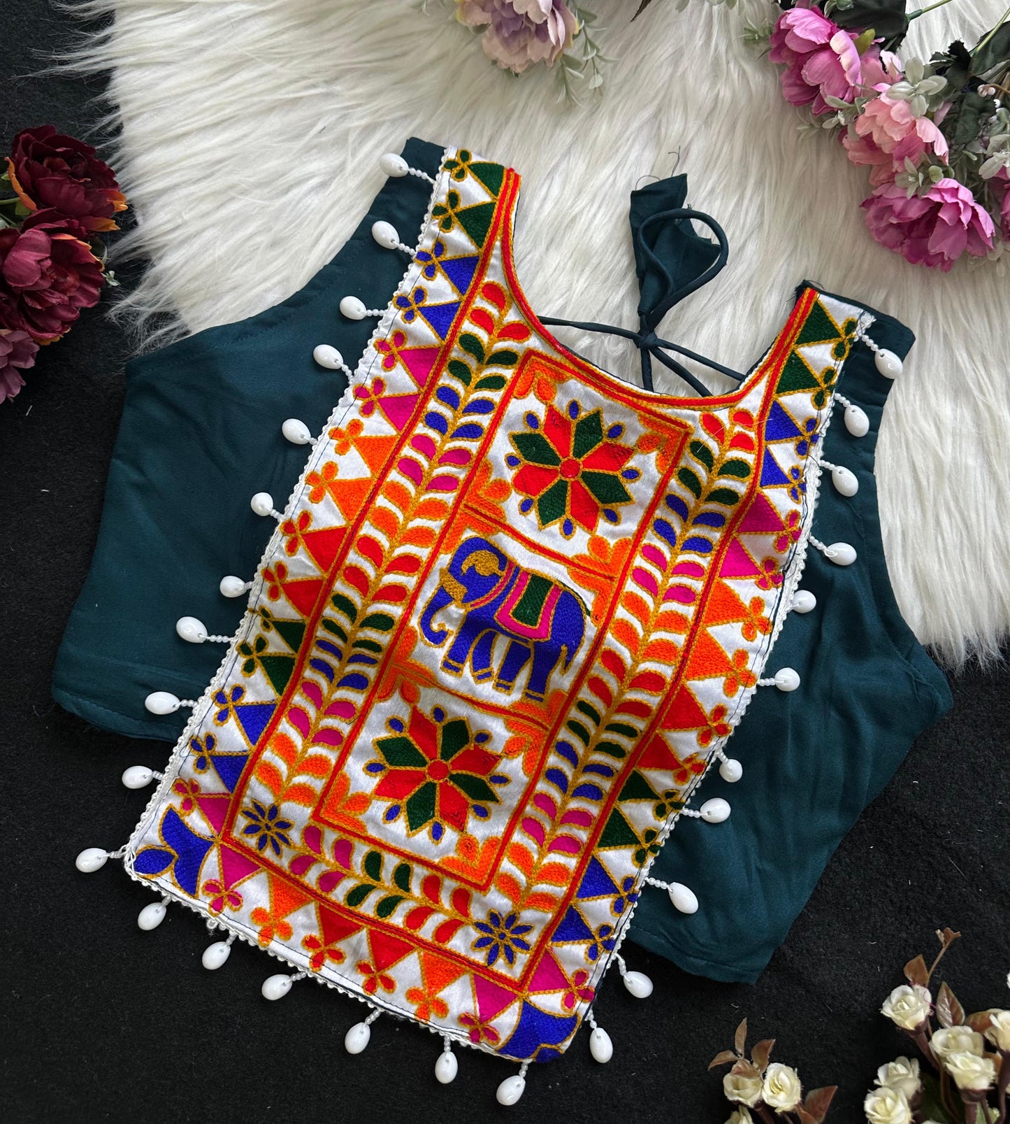 NAVRATRI HALTER NECK DESIGNER BLOUSE