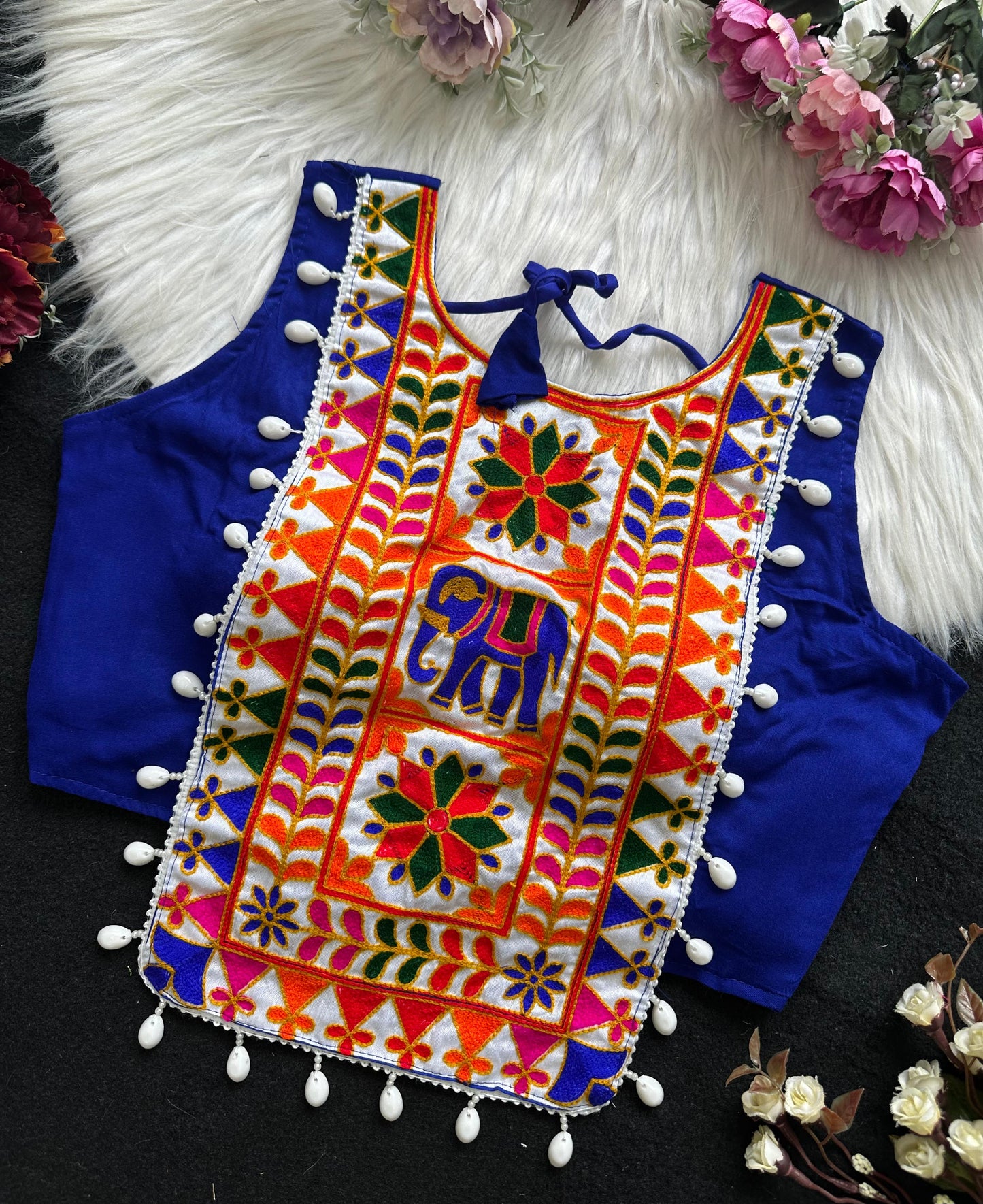 NAVRATRI HALTER NECK DESIGNER BLOUSE