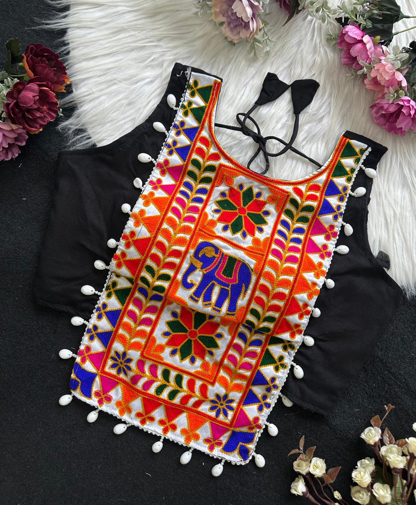 NAVRATRI HALTER NECK DESIGNER BLOUSE