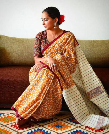 Linen Saree