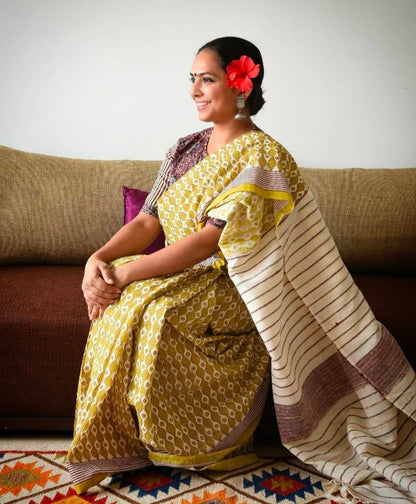Linen Saree