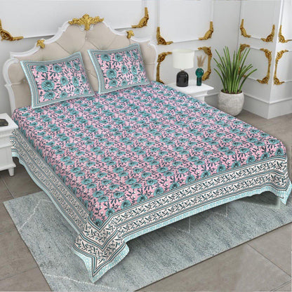 KING SIZE JAIPURI COTTON BEDSHEET