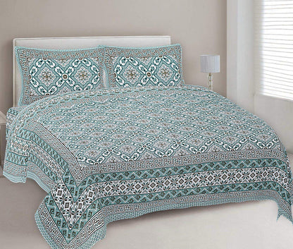 KING SIZE JAIPURI COTTON BEDSHEET
