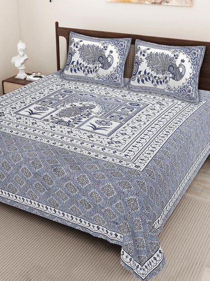 KING SIZE JAIPURI COTTON BEDSHEET