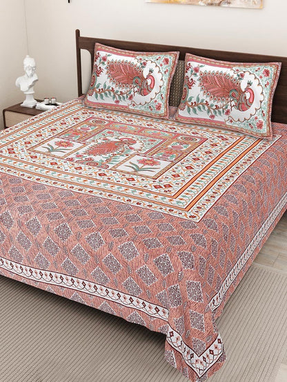 KING SIZE JAIPURI COTTON BEDSHEET