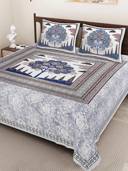 KING SIZE JAIPURI COTTON BEDSHEET