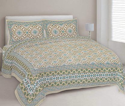 KING SIZE JAIPURI COTTON BEDSHEET