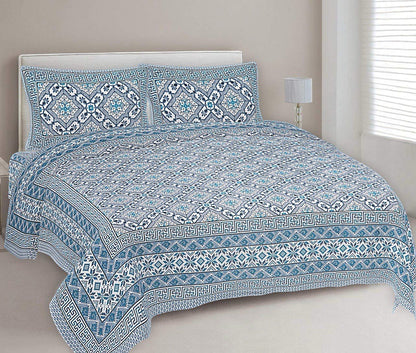 KING SIZE JAIPURI COTTON BEDSHEET