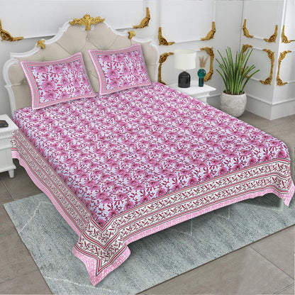 KING SIZE JAIPURI COTTON BEDSHEET