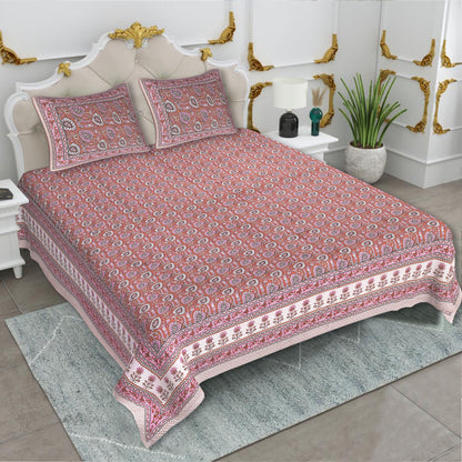 KING SIZE JAIPURI COTTON BEDSHEET