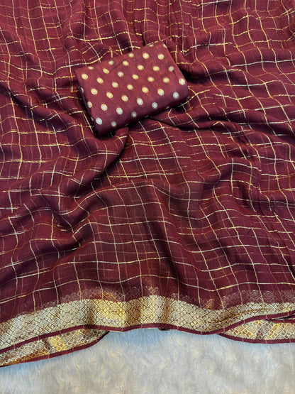 Viscose Georgette Saree