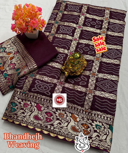 Viscose Bandej Saree