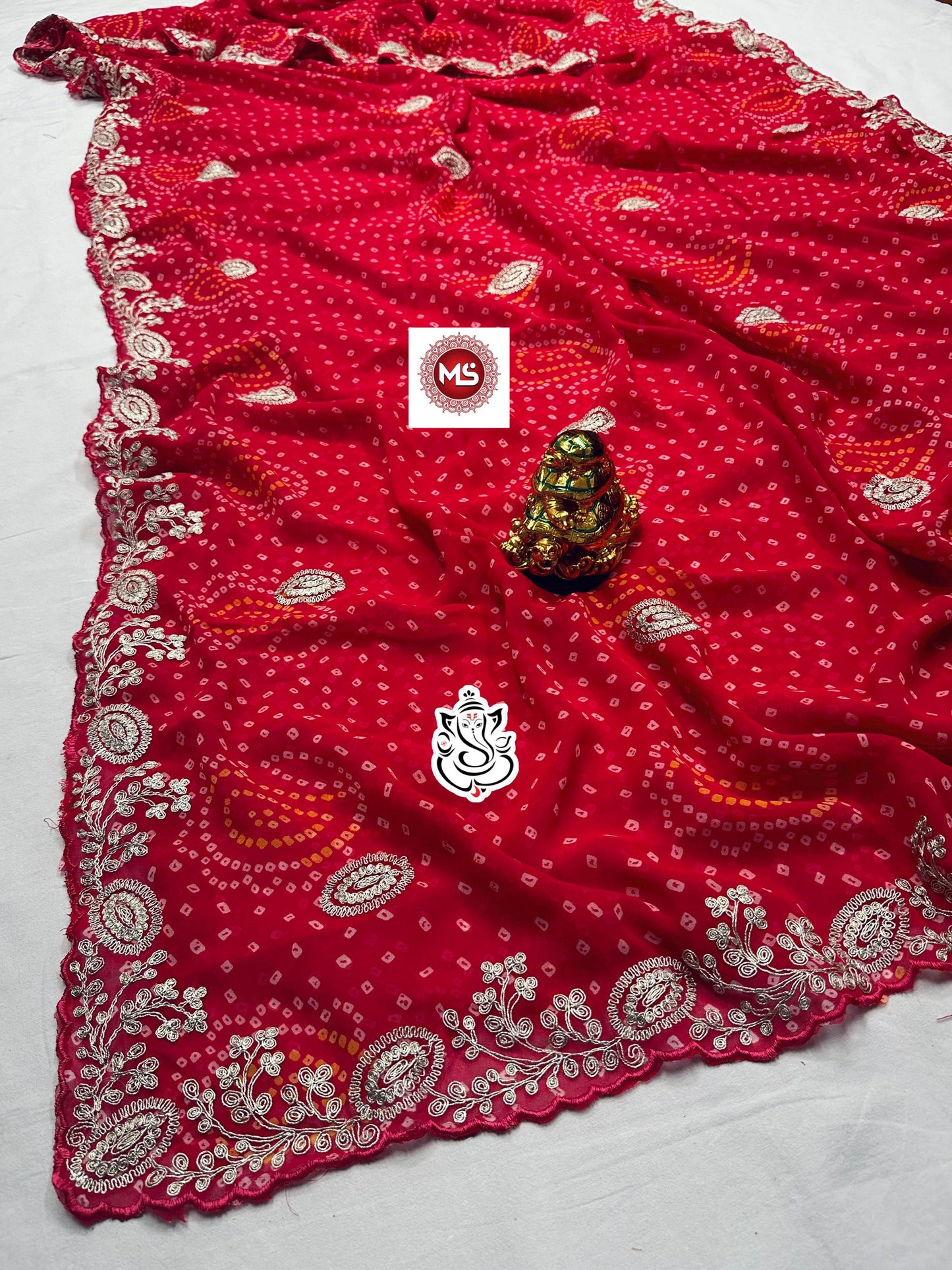 Bandhej Saree
