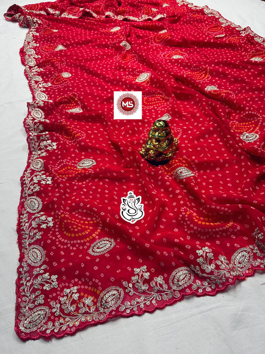 Bandhej Saree