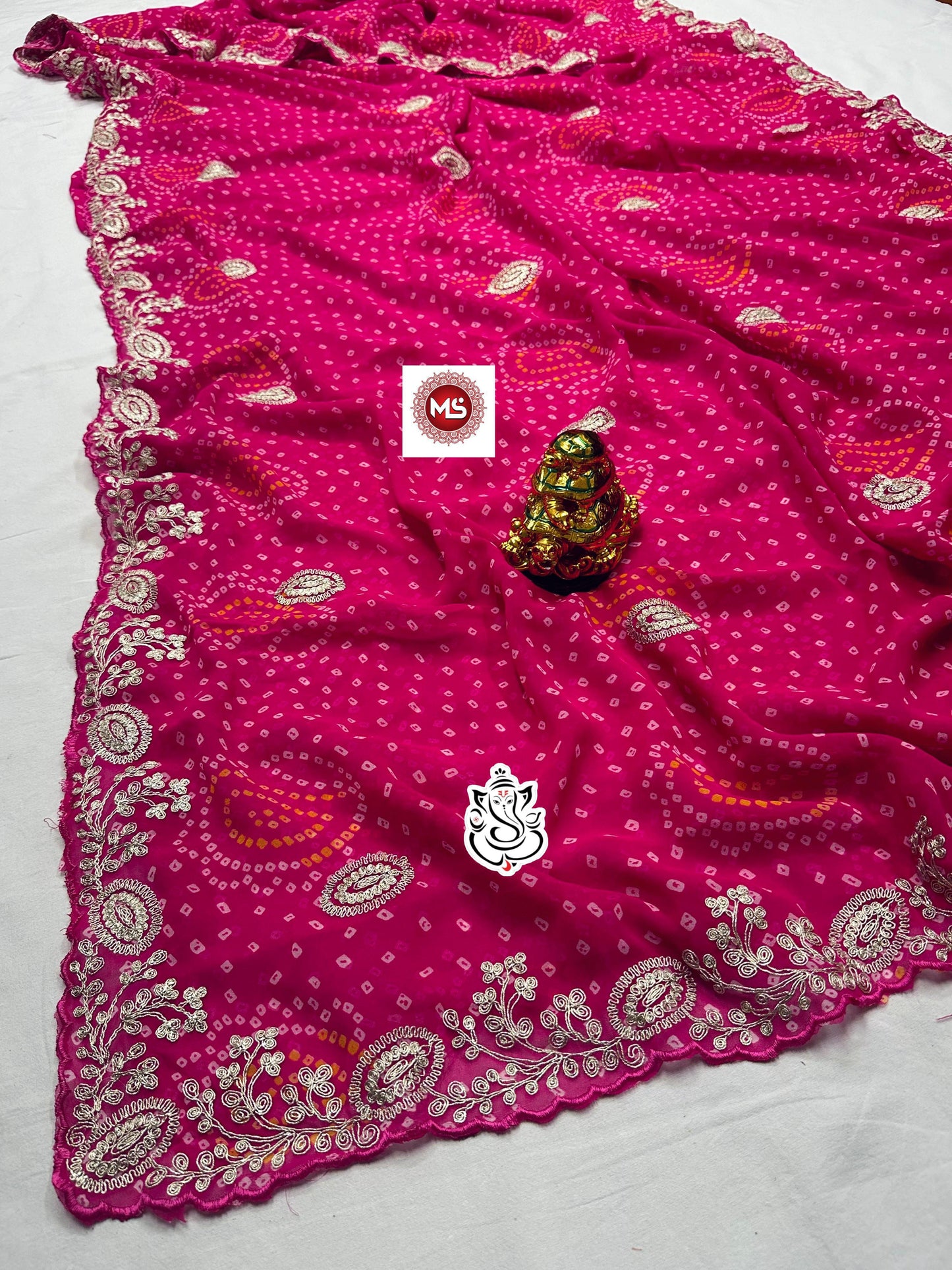 Bandhej Saree