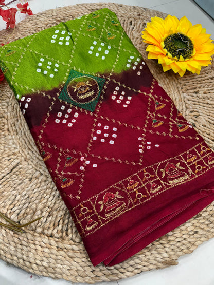 Bandhej Saree