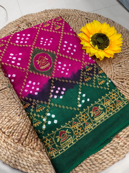 Bandhej Saree