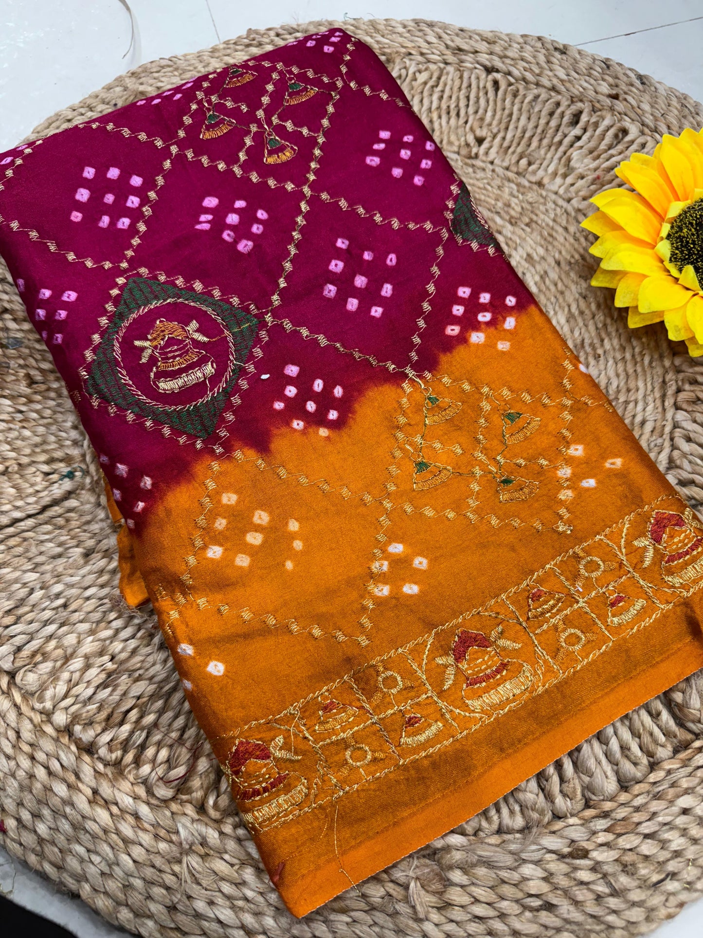 Bandhej Saree