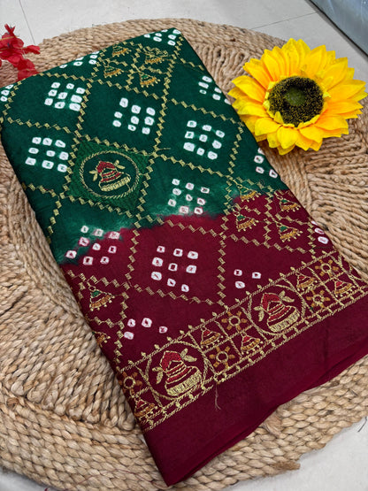 Bandhej Saree